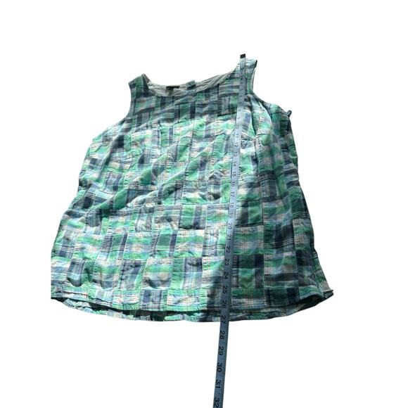 Talbots Plus Patchwork Sleeveless Madras Heritage Plaid Sleeveless Top Size 1X - Picture 10 of 10